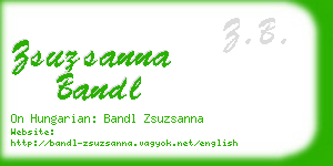 zsuzsanna bandl business card